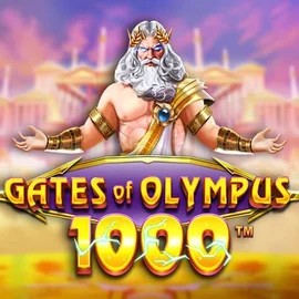 Gates of Olympus 1000 online game logo by Pragmatic Play on coolzino-casino.org